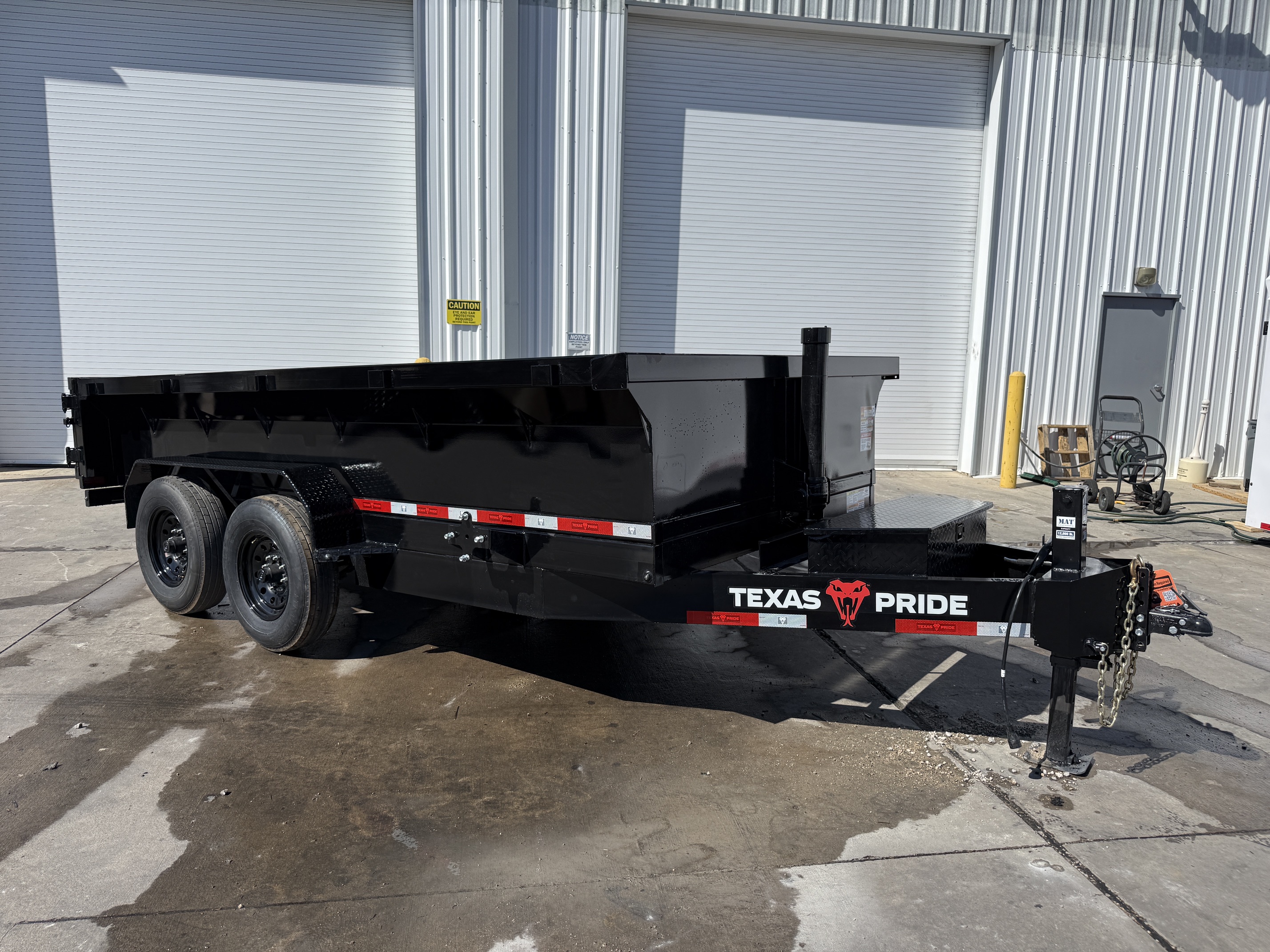 Texas Pride 14'x83" Telescopic Dump Trailer w/ 24" Sides & Rear Barn Doors