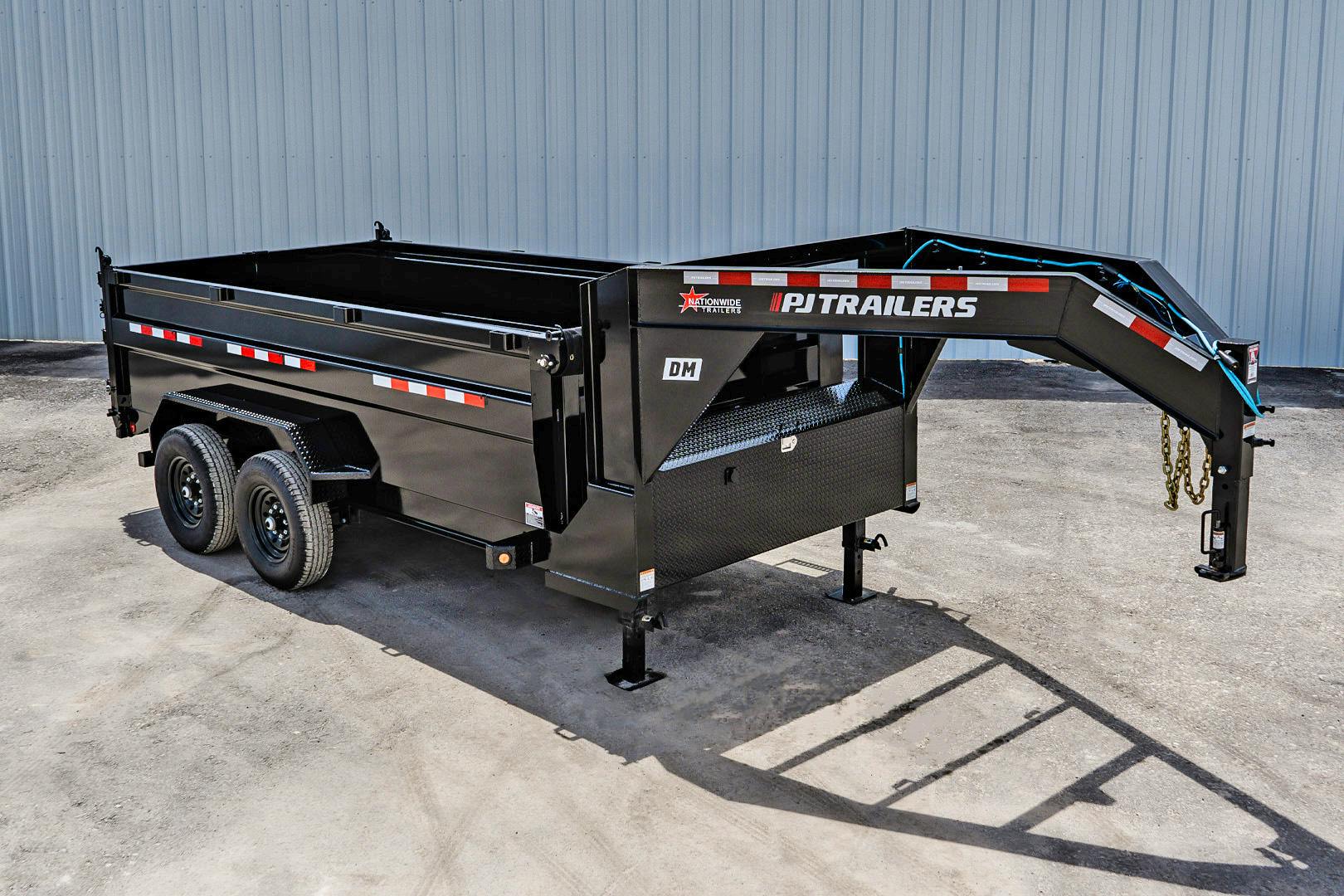 PJ Trailers 14'x83" Low Pro High Side Dump Trailer w/ 3' Sides (DM)