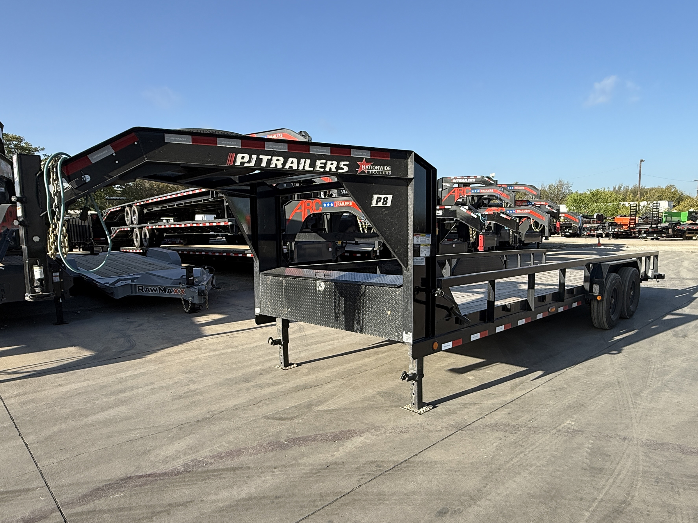 PJ Trailers 24'x83" Equipment Trailer w/ Slide-In Ramps (P8)