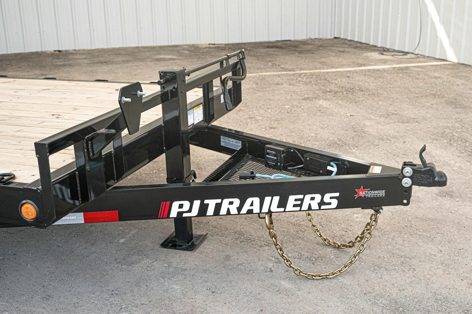 Trailer coupler and hitch detail