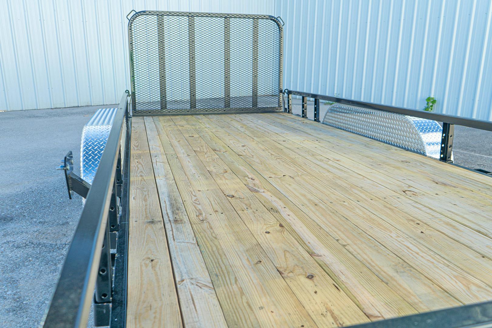 PJ Trailers 16'x83" Tandem Axle 4" Channel Utility Trailer (UL)