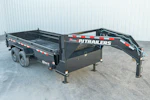 PJ Trailers 16'x83" Gooseneck Low Pro Dump Trailer w/ 2' Sides (DL) Stock #DLS1672BSSK - Thumbnail 2