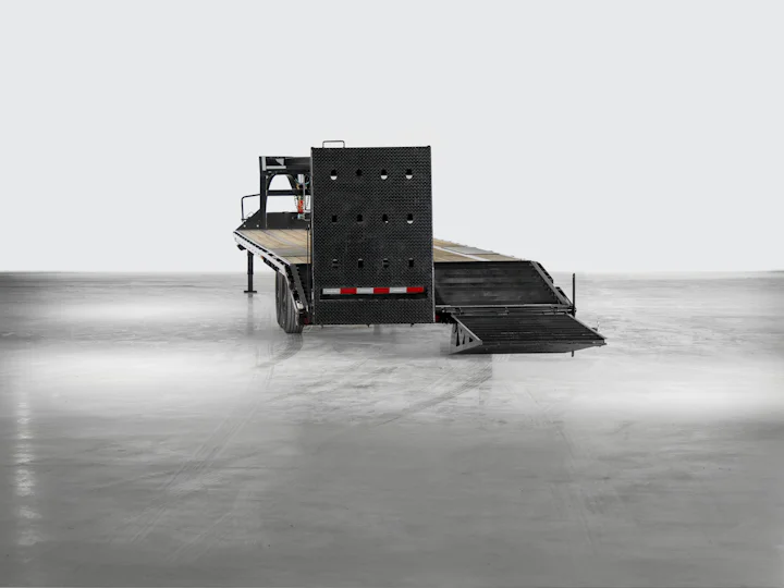 PJ Trailers Low-Pro Flatdeck With 8K Singles, studio view 14