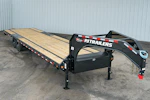 PJ Trailers 32'x102" Gooseneck Low Pro Flatbed Trailer w/ Singles (LS) Stock #92126 - Thumbnail 1
