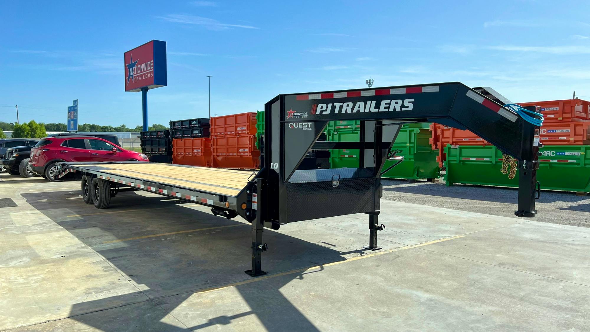 PJ Trailers 25'x102" Gooseneck Flatbed Quest Series (LQ)