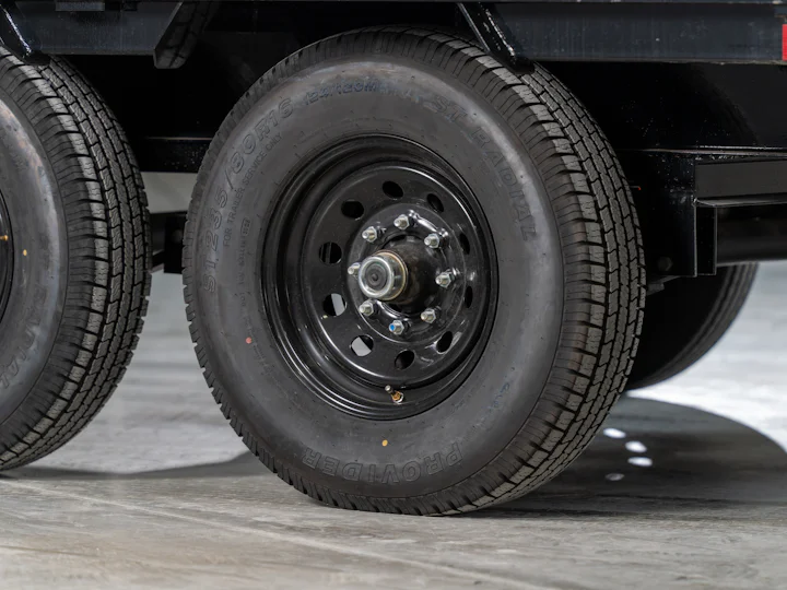 PJ Trailers Quest Flatdeck With Singles, studio view 7