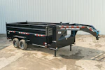 PJ Trailers 16'x83" Gooseneck Telescopic Dump Trailer w/ 4' Sides (DT) Stock #DTS1672BSSK-SW04 - Thumbnail 2