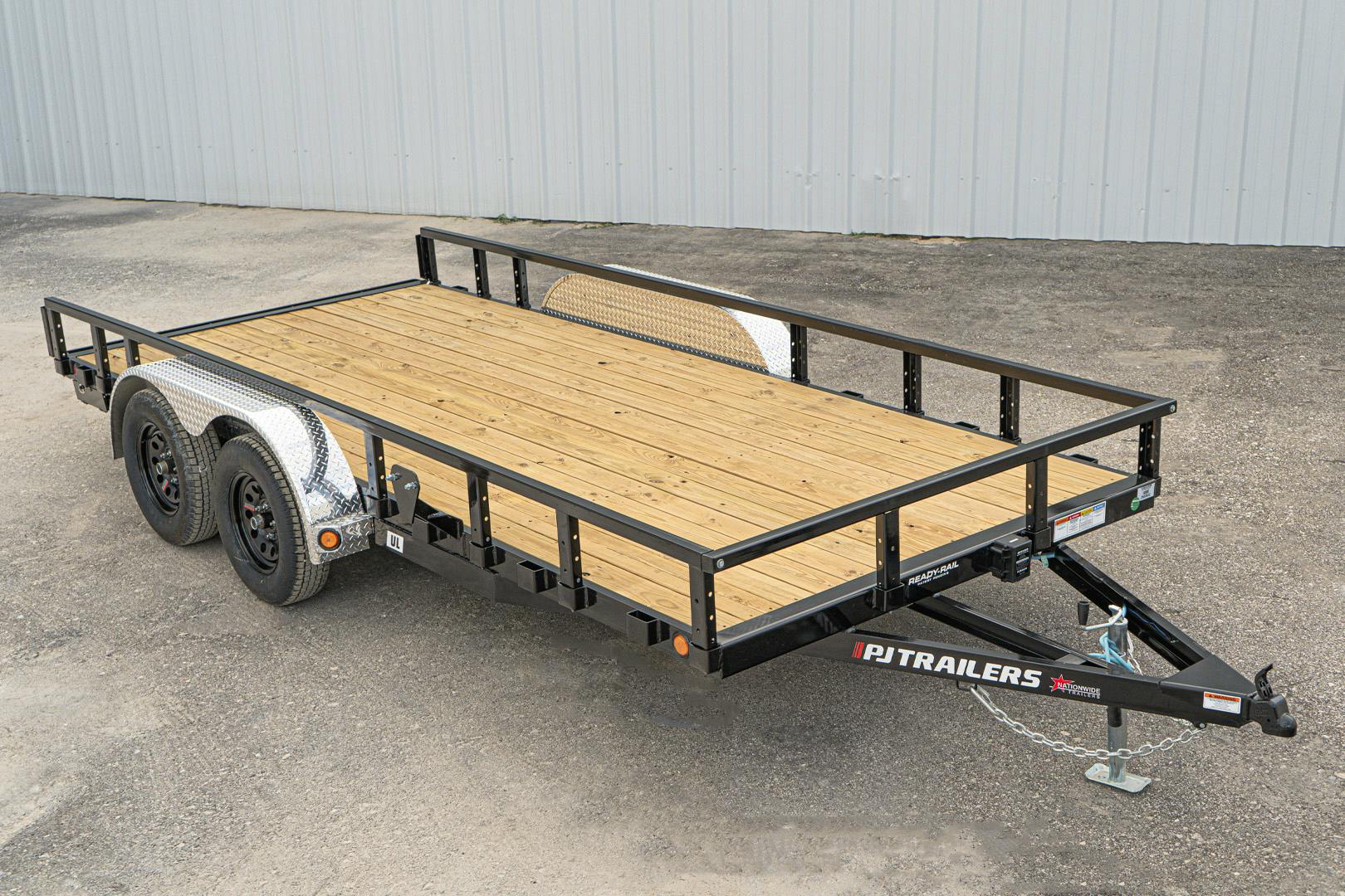 PJ Trailers 16'x83" Tandem Axle 4" Channel Utility Trailer (UL) - Stock #UL21632CSRK-SP02-SR22 - Image 1 of 9