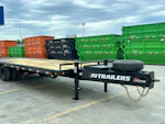 PJ Trailers 25'x102" Low Pro Pintle Flatbed Trailer w/ Duals (PL) Stock #90741 - Thumbnail 2
