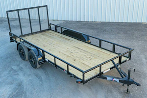 Texas Bragg 16'x83" Utility Trailer w/ 4' Gate (U2)