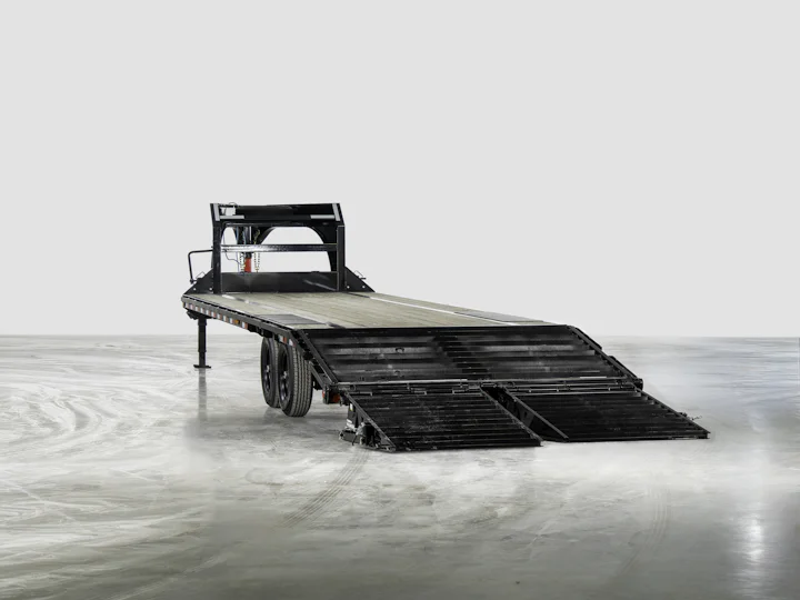 PJ Trailers Low-Pro Flatdeck With 7K Singles, studio view 5
