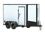 Spartan 6'x12' Enclosed Cargo Trailer w/ Rear Ramp Door (C2) Stock #spartan-6x12-bp5b-232b-354b-s-rrd-wt-sd32-7-blop-pf - Thumbnail 1