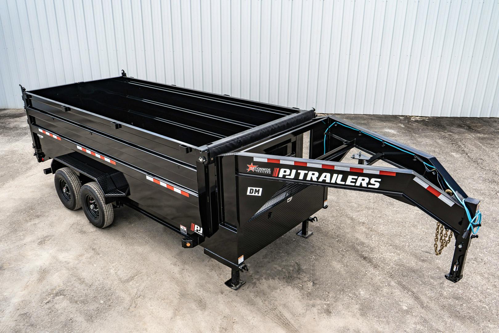 PJ Trailers 14'x83" Low Pro High Side Dump Trailer w/ 4' Sides (DM)