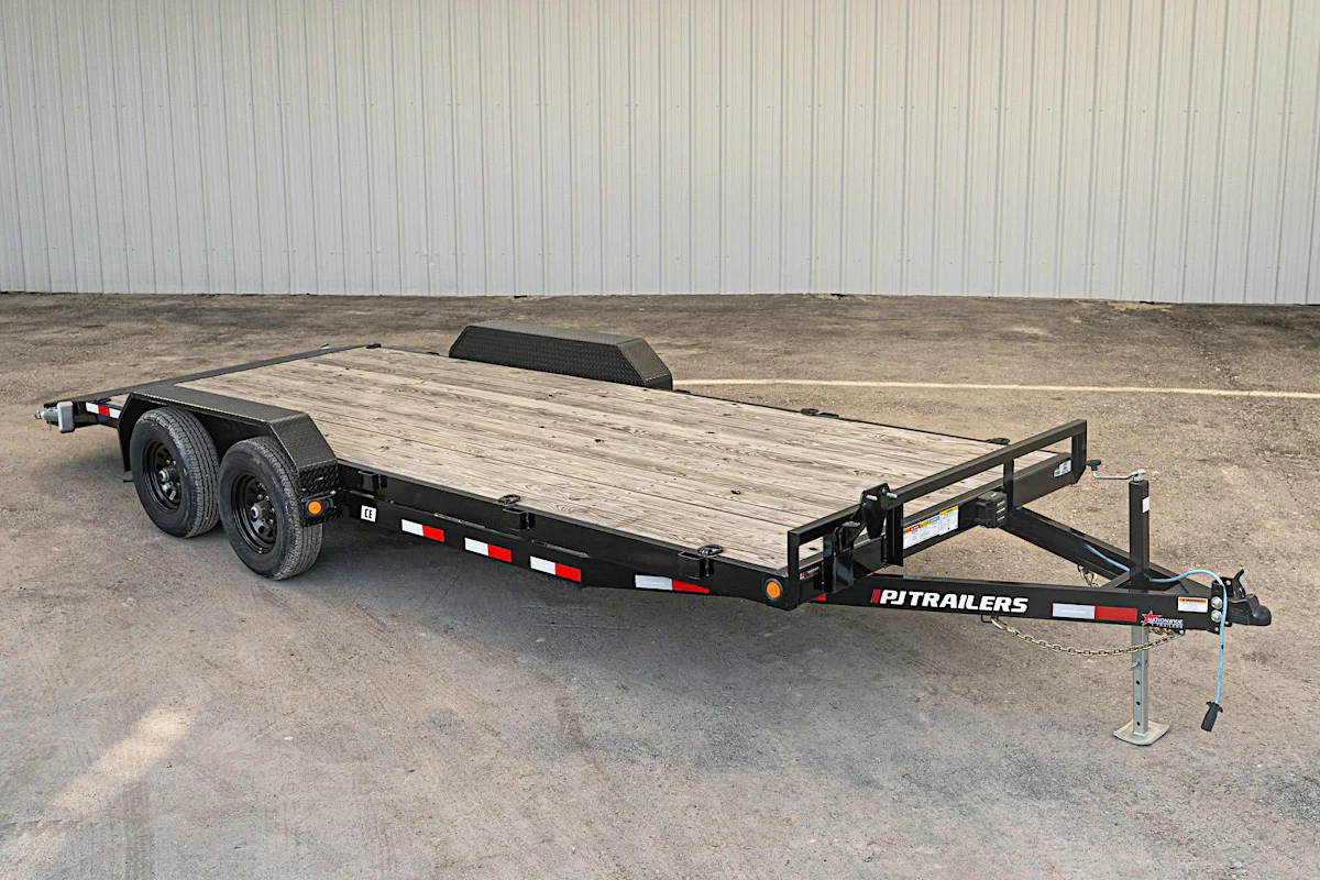 PJ Trailers 20'x83" 5" Channel Equipment Trailer (CE) - Stock #90649 - Image 1 of 9 PJ Trailers 20'x83" 5" Channel Equipment Trailer (CE) - Stock #90649 - Image 1 of 9