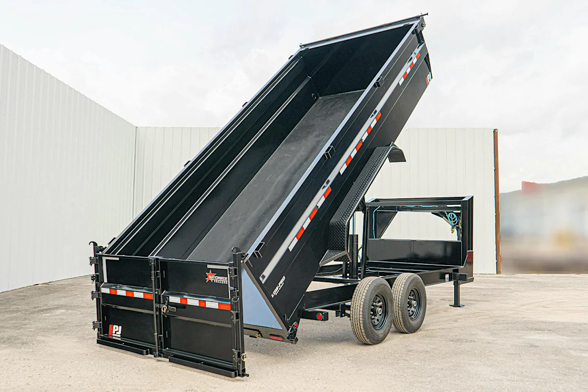PJ Trailers 16'x83" Low Pro High Side Dump Trailer w/ 3' Sides (DM) - Stock #90329 - Image 1 of 17 PJ Trailers 16'x83" Low Pro High Side Dump Trailer w/ 3' Sides (DM) - Stock #90329 - Image 1 of 17