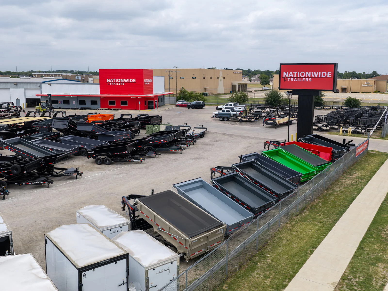 The finished Fort Worth store, stocked and open