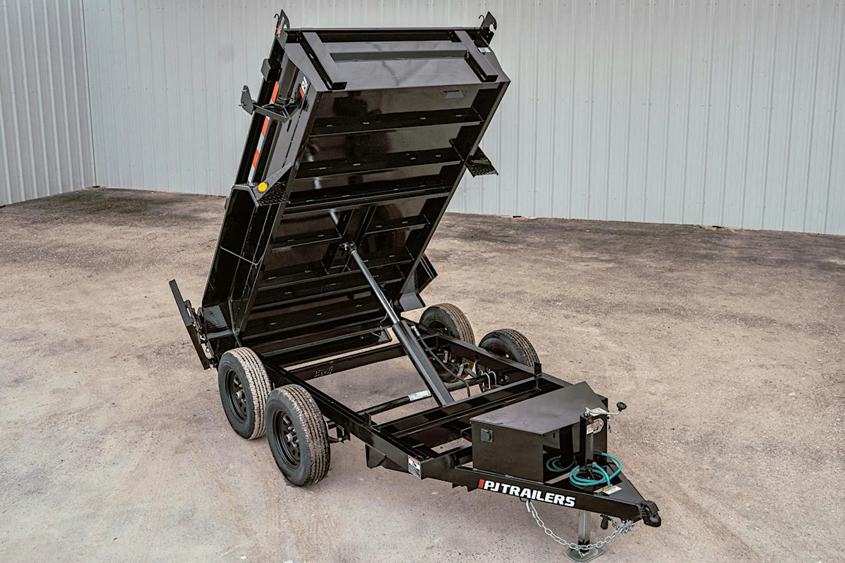 PJ Trailers 10'x60" Hydraulic Dump Trailer w/ 18" Sides (D5) - Stock #90504 - Image 1 of 14 PJ Trailers 10'x60" Hydraulic Dump Trailer w/ 18" Sides (D5) - Stock #90504 - Image 1 of 14