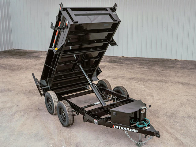 PJ Trailers 10'x60" Hydraulic Dump Trailer w/ 18" Sides (D5)