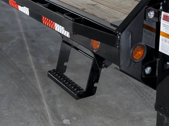 PJ Trailers Low-Pro Flatdeck With 8K Singles, studio view 5