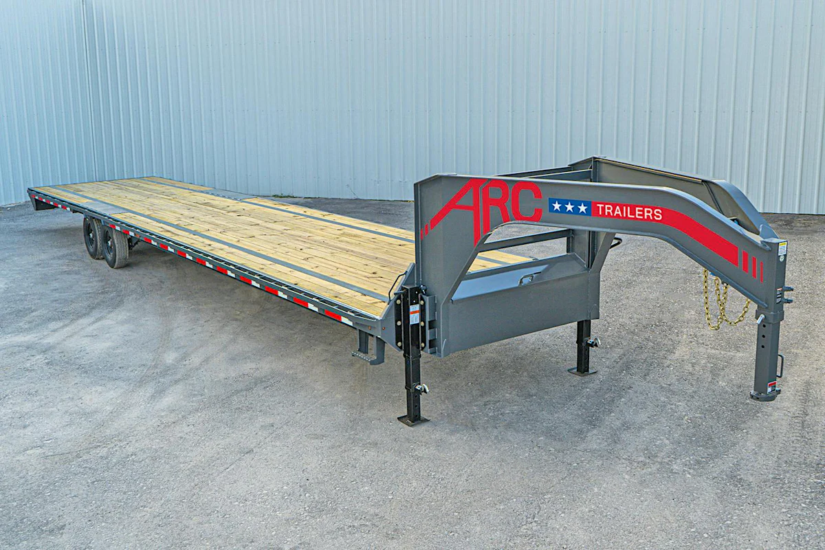 ARC Trailers 40'x102" 14K Gooseneck Flatbed Trailer w/ Slide-In Ramps (GDS) - Stock #89721 - Image 1 of 7 ARC Trailers 40'x102" 14K Gooseneck Flatbed Trailer w/ Slide-In Ramps (GDS) - Stock #89721 - Image 1 of 7