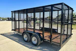 Texas Bragg 16'x77" Landscape Trash Trailer w/ Tandem Axle (LT) Stock #90884 - Thumbnail 2
