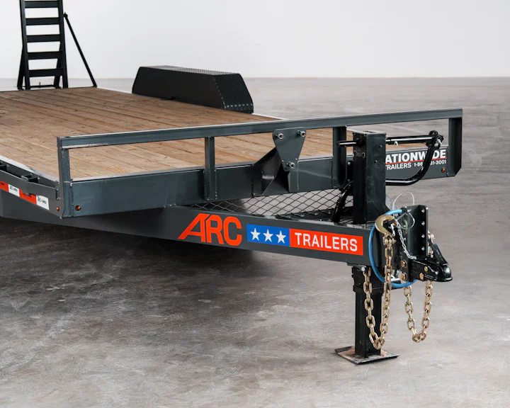 Grey ARC Trailers BEG 20-foot 14K bumper-pull equipment trailer, studio gallery image 6