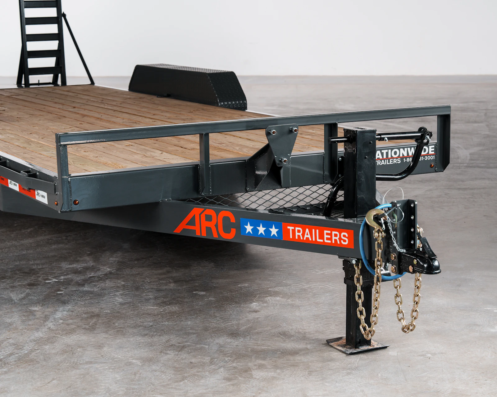 Grey ARC Trailers BEG 20-foot 14K bumper-pull equipment trailer, studio gallery image 6