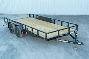 PJ Trailers 16'x83" Tandem Axle 4" Channel Utility Trailer (UL)