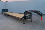 PJ Trailers 40 ft · 25.9K GVWR · 5 ft dovetail · Monster ramps · hydraulic disc brakes Stock #92809 - Thumbnail 1