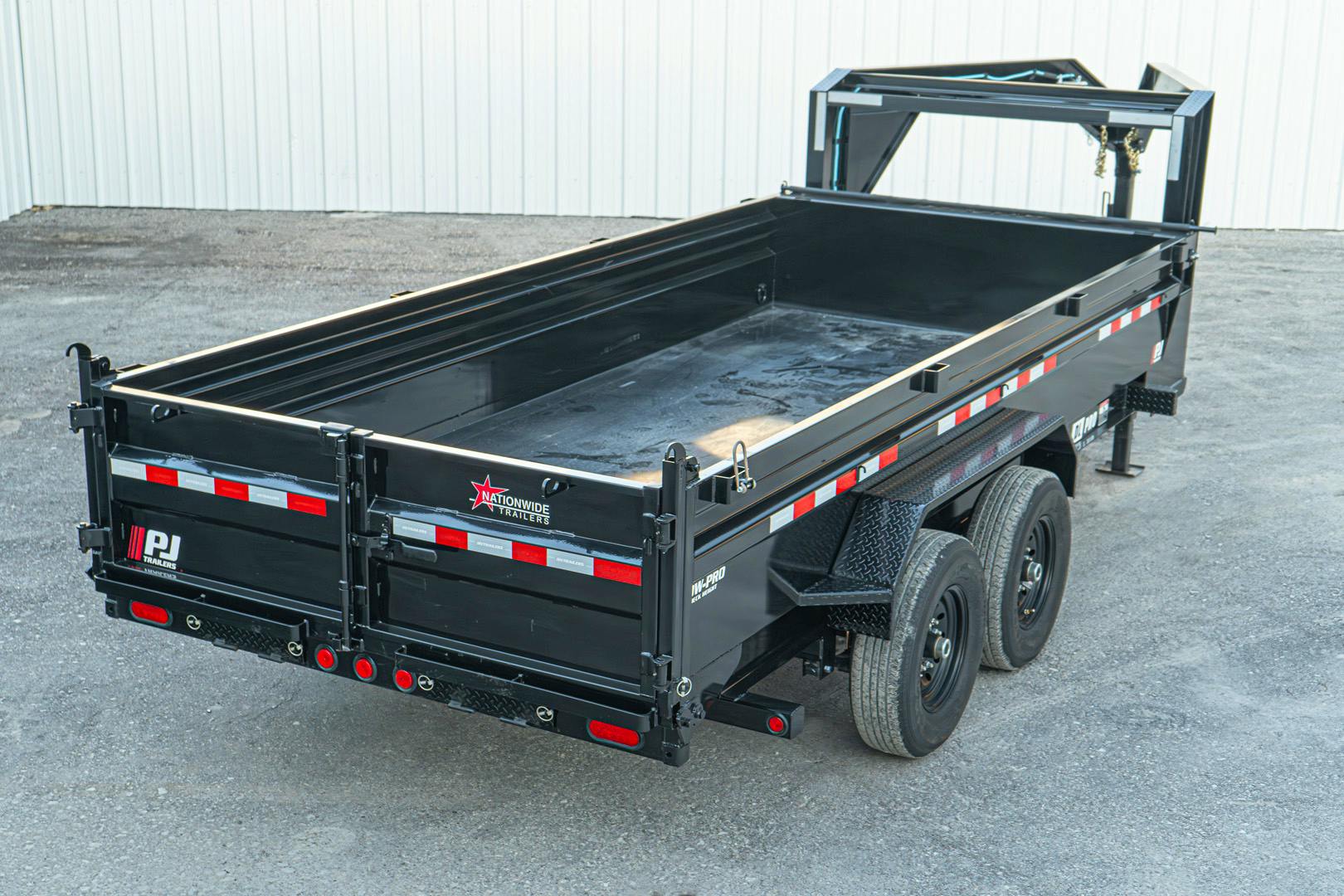 PJ Trailers 16'x83" Gooseneck Low Pro Dump Trailer w/ 2' Sides (DL)