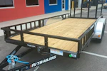 PJ Trailers 16'x77" Tandem Axle 4" Channel Utility Trailer (UK) Stock #89808 - Thumbnail 2