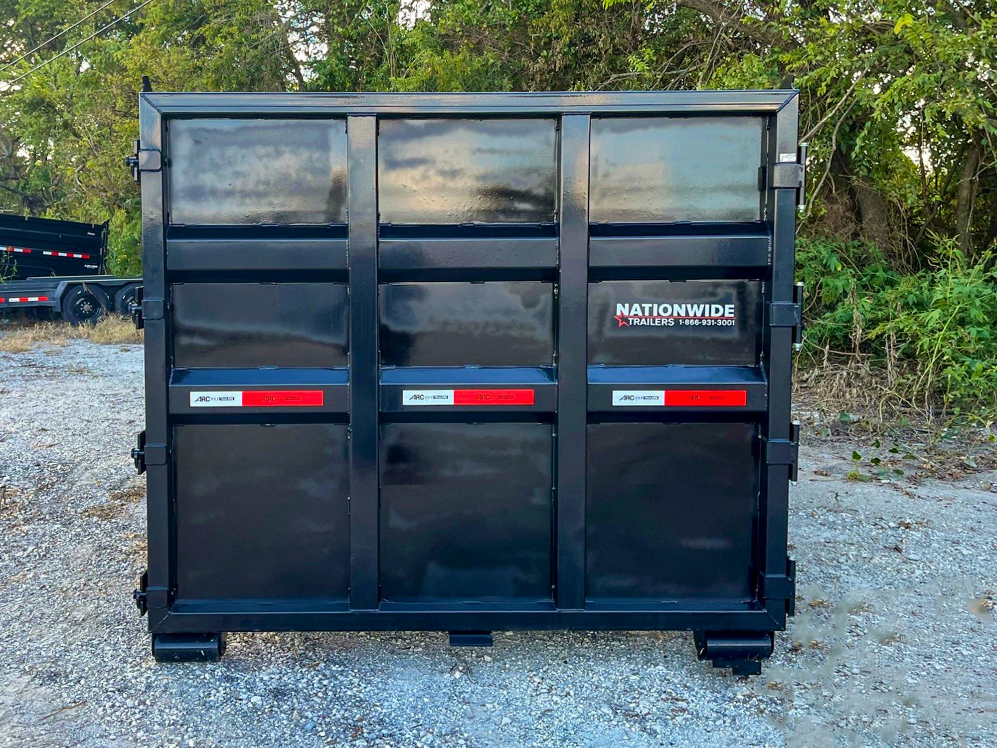 ARC Trailers 14' 20YD Steel Dumpster Bin w/ 6' Sides