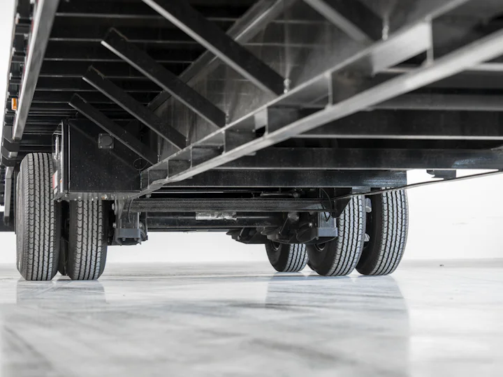 PJ Trailers Classic Flatdeck With Duals, studio view 11