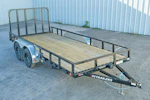 PJ Trailers 16'x83" Tandem Axle 4" Channel Utility Trailer (UL) Stock #89043 - Thumbnail 1