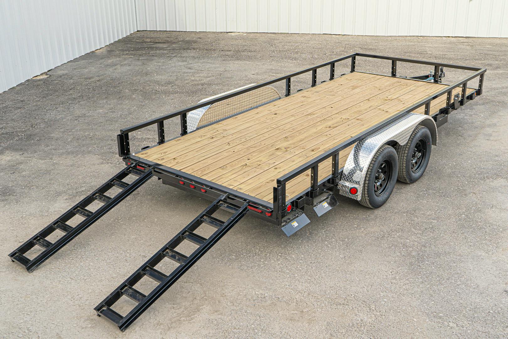 PJ Trailers 16'x83" Tandem Axle 4" Channel Utility Trailer (UL)