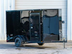 Spartan 6 x 12 ft · black blackout · 7 ft interior · plywood floor Stock #90383 - Thumbnail 1