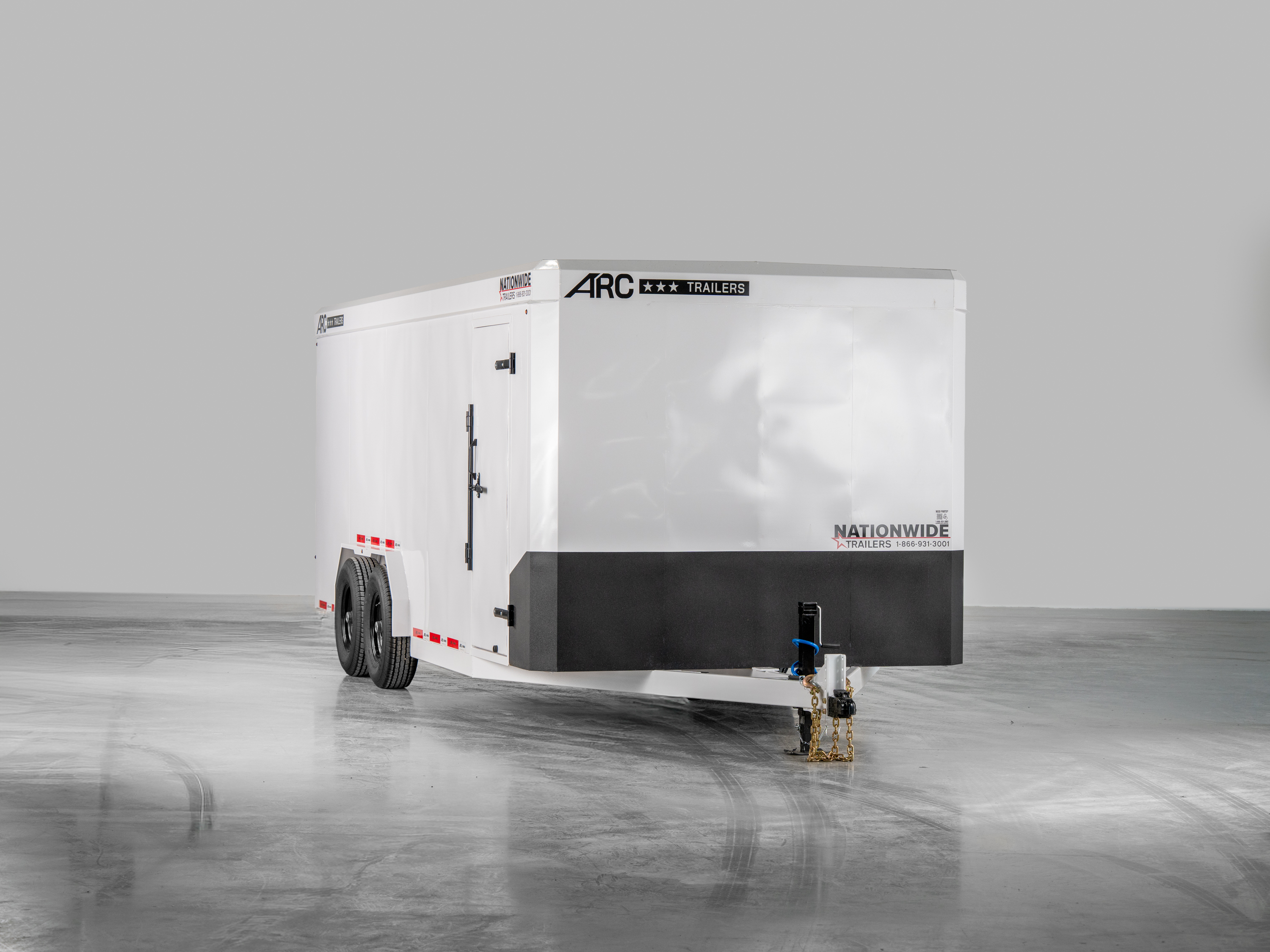 ARC Trailers 7'10"X20' Steel Enclosed Cargo Trailer w/ Rear Ramp Door (BCS) - Stock #A-BCS-7.10x2014-WT-L72BT-RRD - Image 1 of 13
