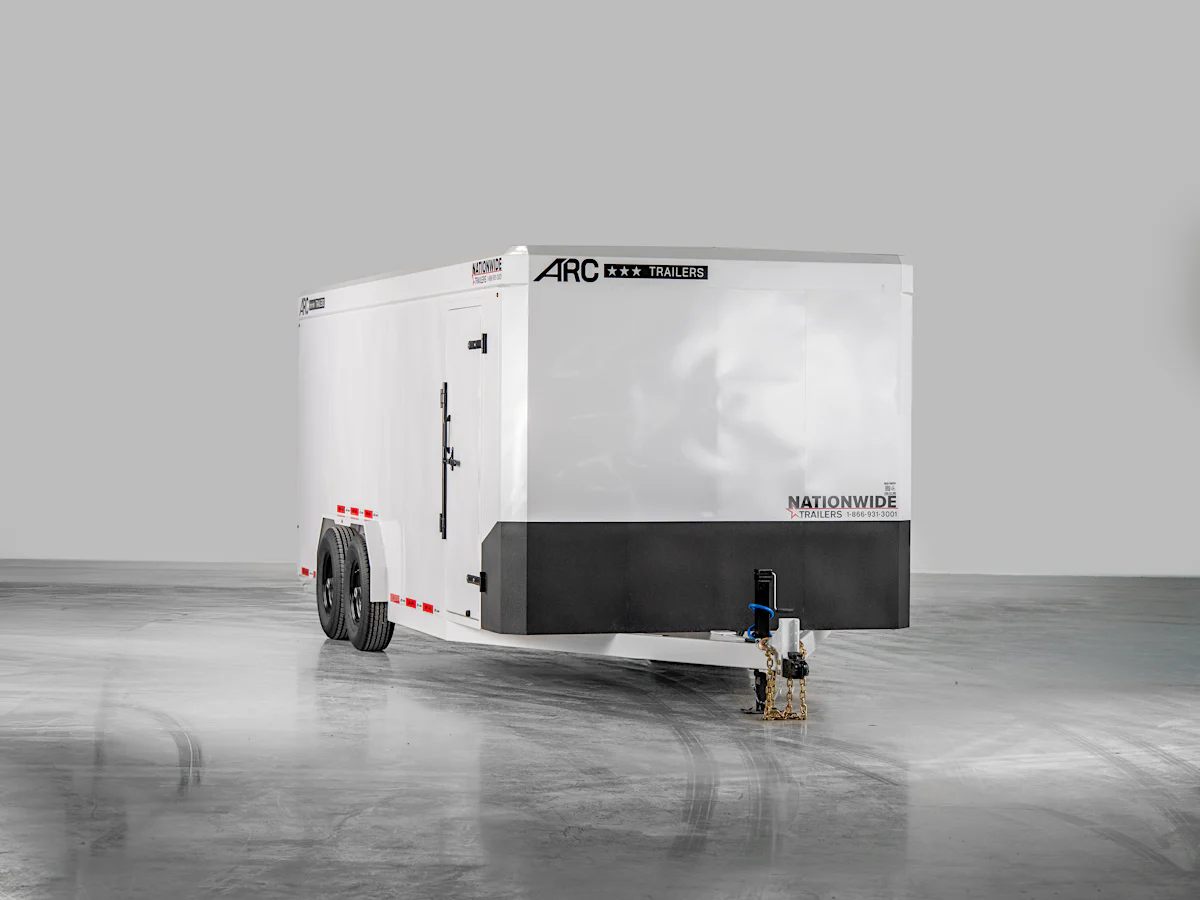 ARC Trailers 7'10"X20' Steel Enclosed Cargo Trailer w/ Rear Ramp Door (BCS) - Stock #A-BCS-7.10x2014-WT-L72BT-RRD - Image 1 of 13 ARC Trailers 7'10"X20' Steel Enclosed Cargo Trailer w/ Rear Ramp Door (BCS) - Stock #A-BCS-7.10x2014-WT-L72BT-RRD - Image 1 of 13
