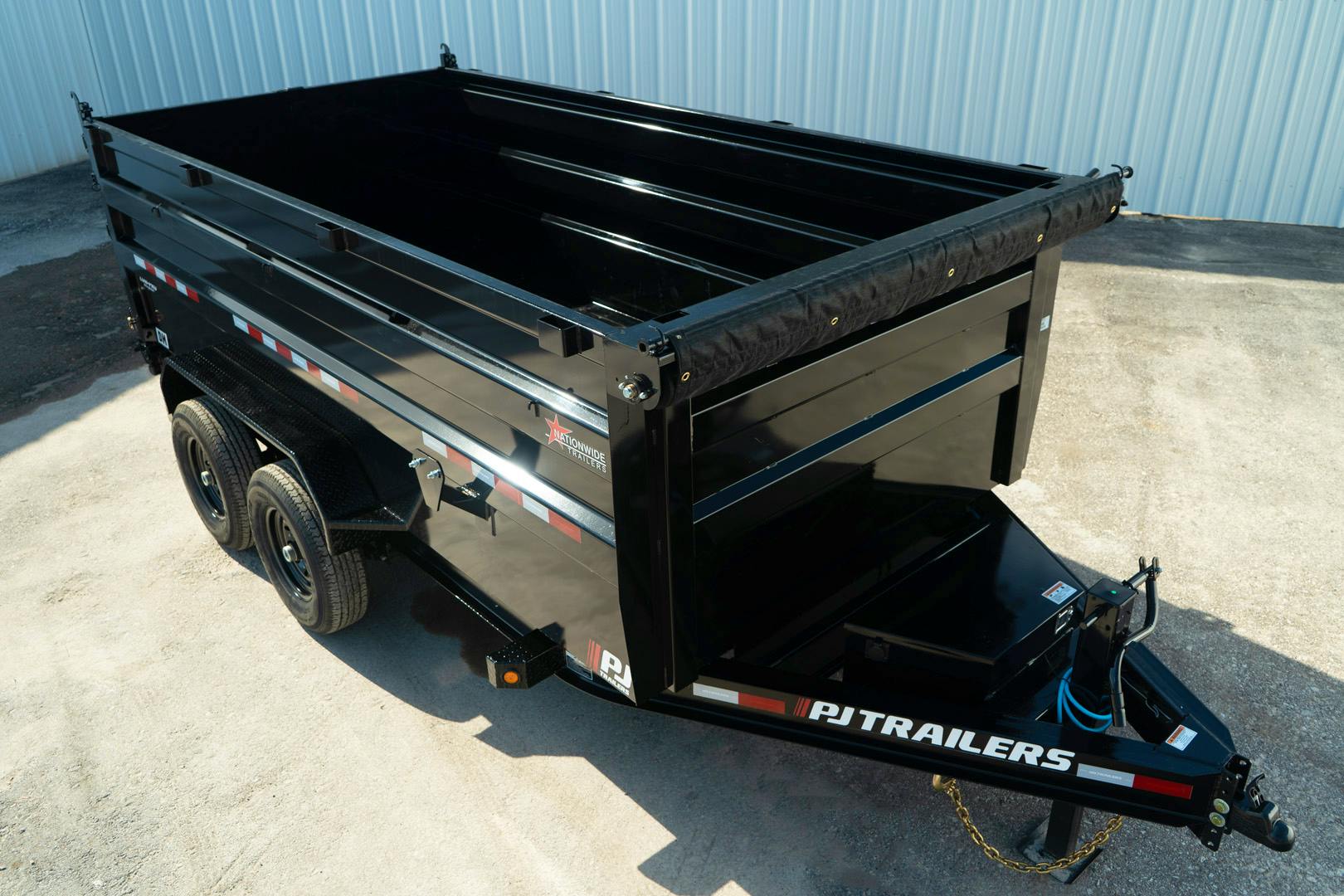 PJ Trailers 14'x83" Low Pro High Side Dump Trailer w/ 4' Sides (DM)
