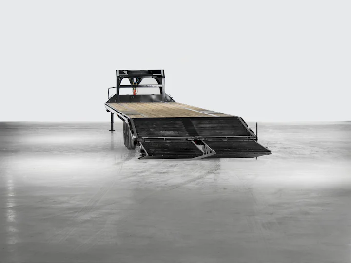 PJ Trailers Low-Pro Flatdeck With 8K Singles, studio view 13