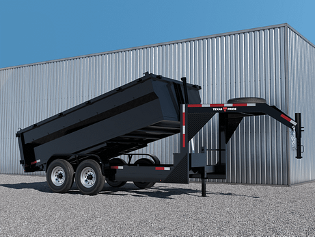 Texas Pride 14'x83" Telescopic Dump Trailer w/ 36" Sides & Rear Barn Doors