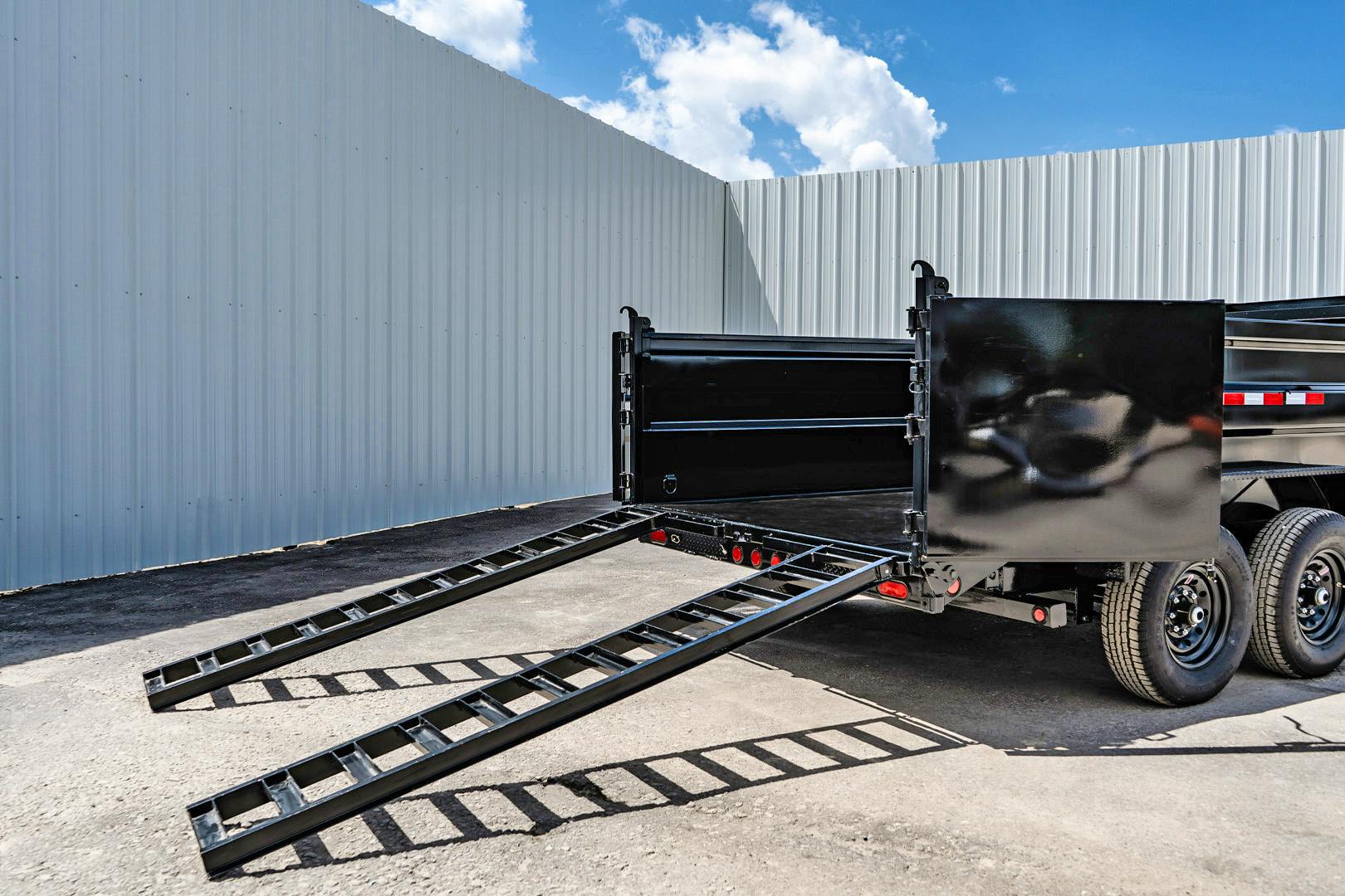 PJ Trailers 14'x83" Low Pro High Side Dump Trailer w/ 3' Sides (DM)