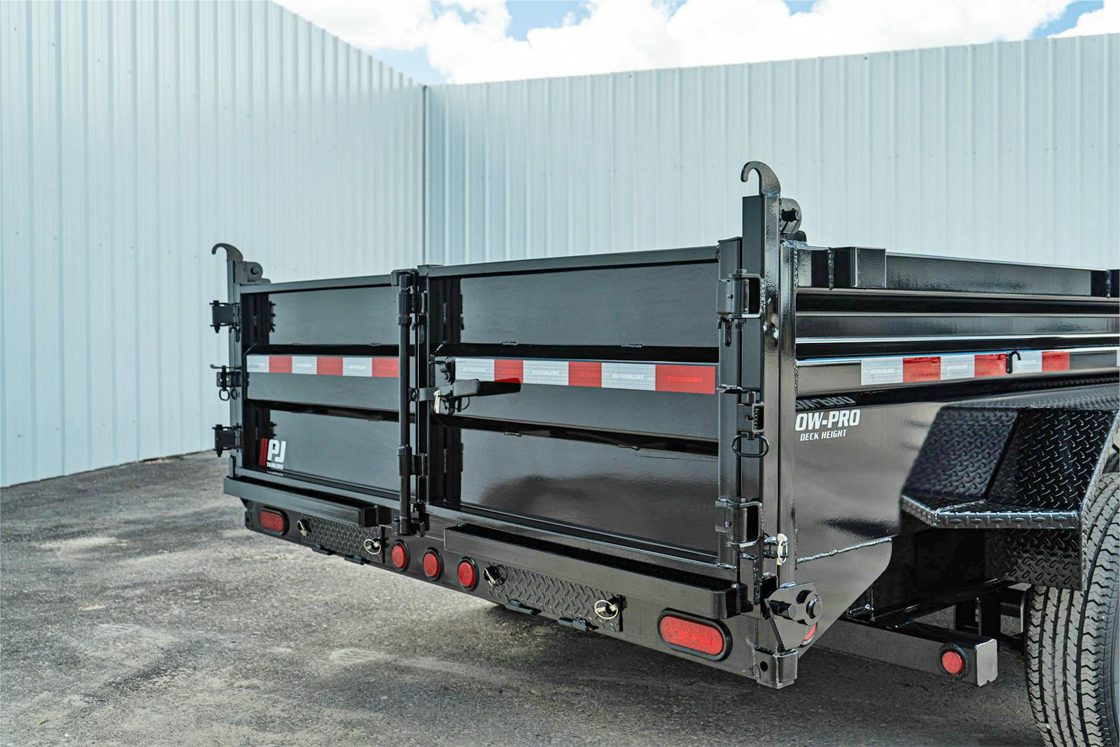 PJ Trailers 14'x83" Low Pro Dump Trailer w/ 2' Sides (DL)