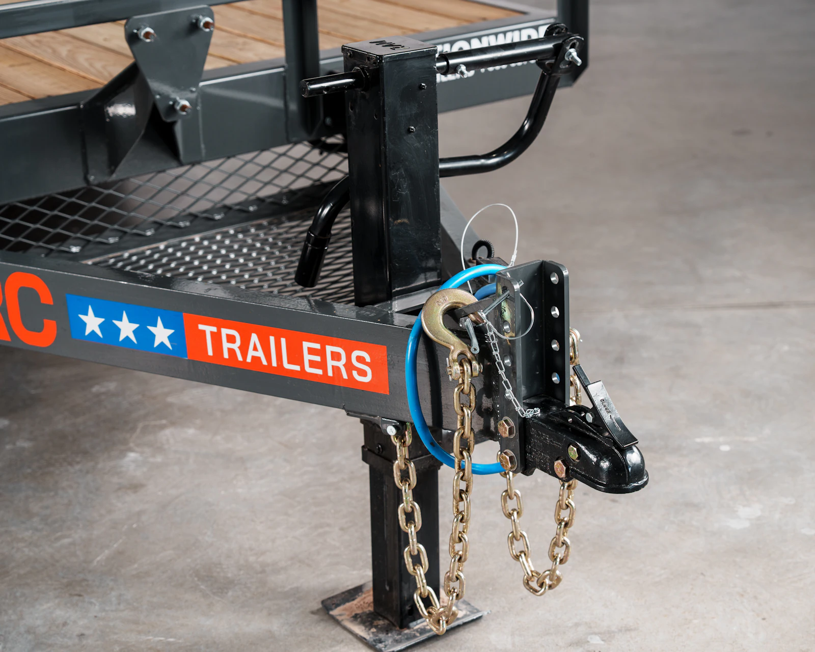 Grey ARC Trailers BEG 20-foot 14K bumper-pull equipment trailer, studio gallery image 8