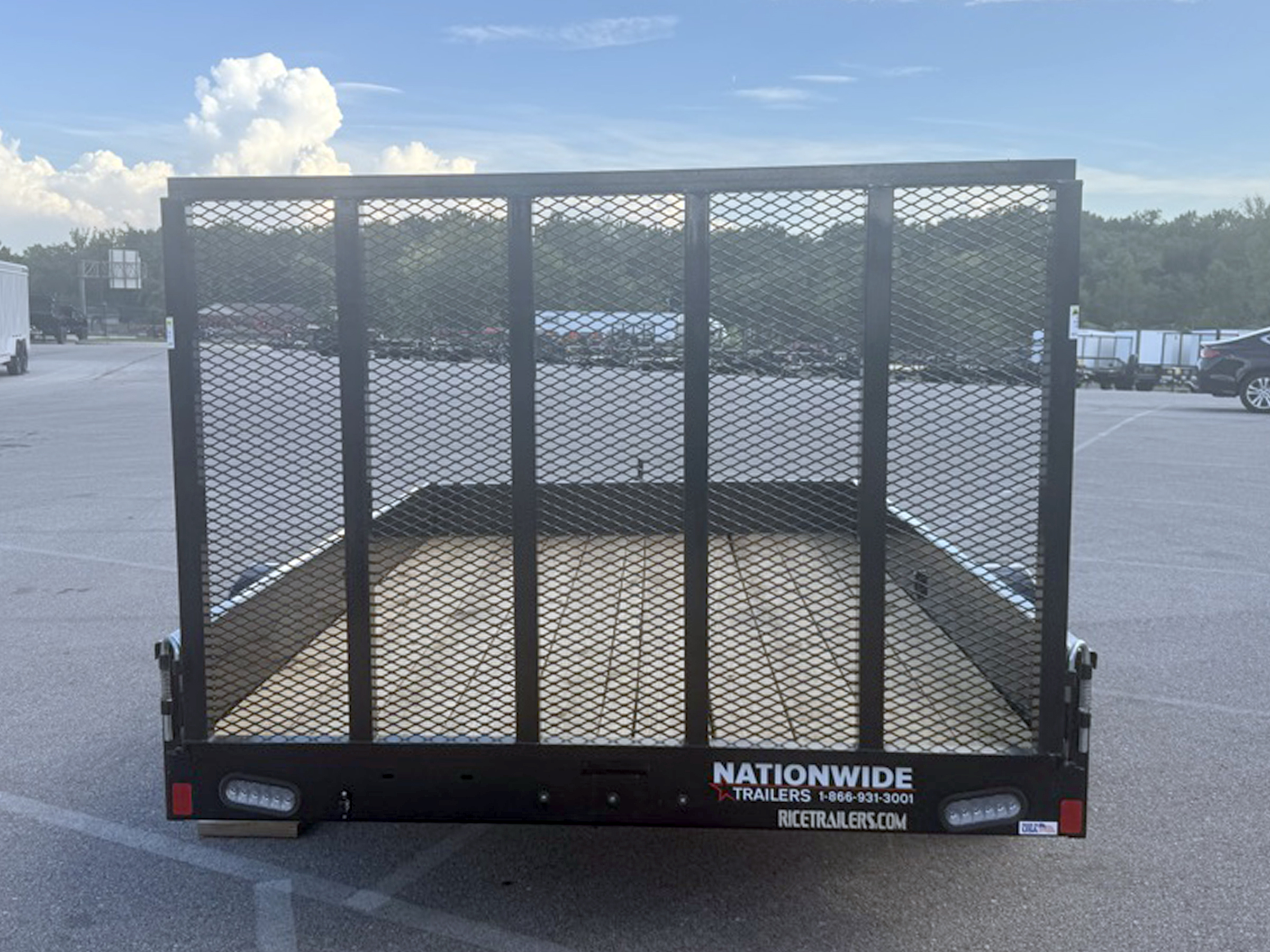 Rice 10'x77" Utility Trailer w/ 4' Ramp Gate (SST7610)