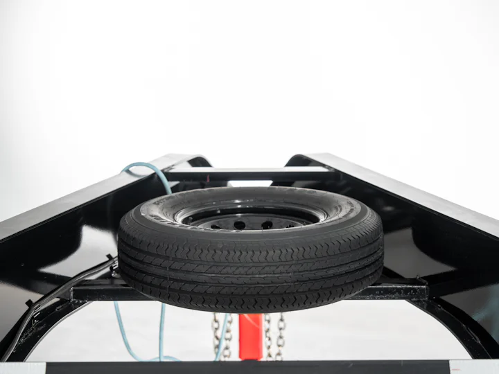 PJ Trailers Low-Pro Flatdeck With 7K Singles, studio view 9