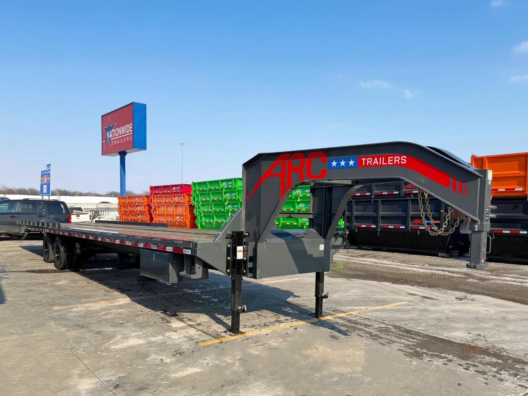 ARC Trailers ARC GCT Gooseneck Full-Tilt Container Hauler