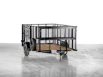 Texas Bragg 12'x77" Landscape Trailer w/ 4' Sides & 4' Gate (L1) Stock #texas-bragg-12x77-bp2b-13nb-355b-s-s4g-bk-smt-4ex-lst-wer - Thumbnail 3