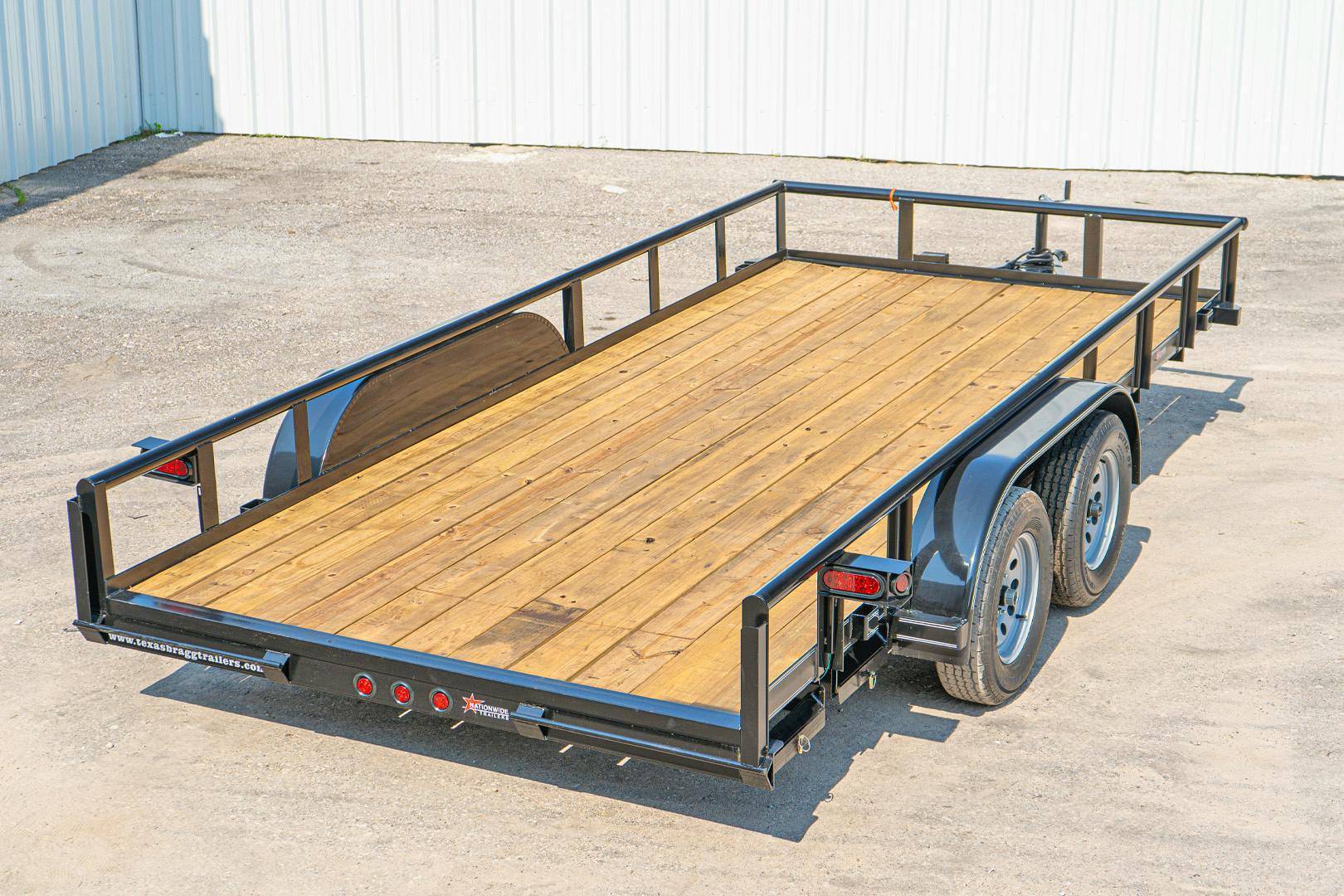Texas Bragg 16'x77" Square Tube Top Utility Trailer