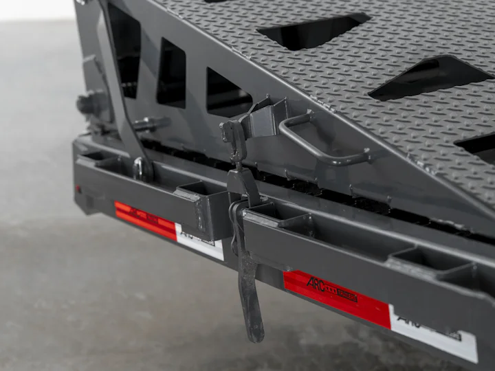 Arc Trailers 14K Gooseneck Flatbed Trailer, studio view 7
